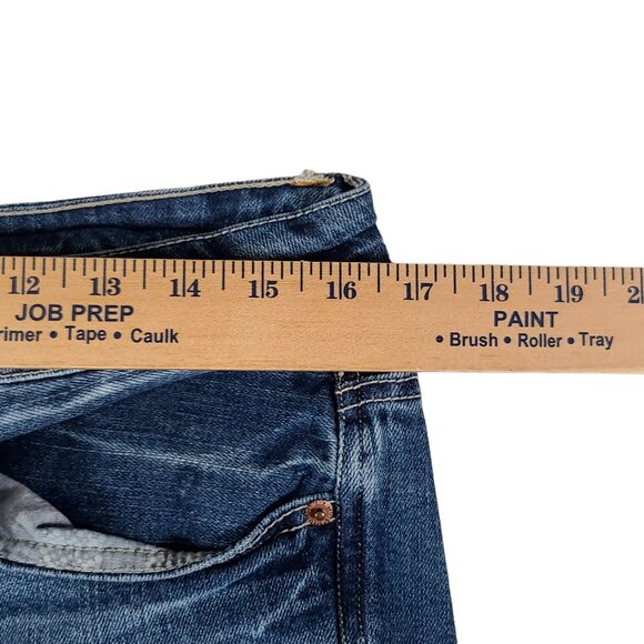 American Eagle Jeans Women 6 32x26 Stretch Slouchy Medium Wash Mid Rise Blue 90s - Picture 11 of 14